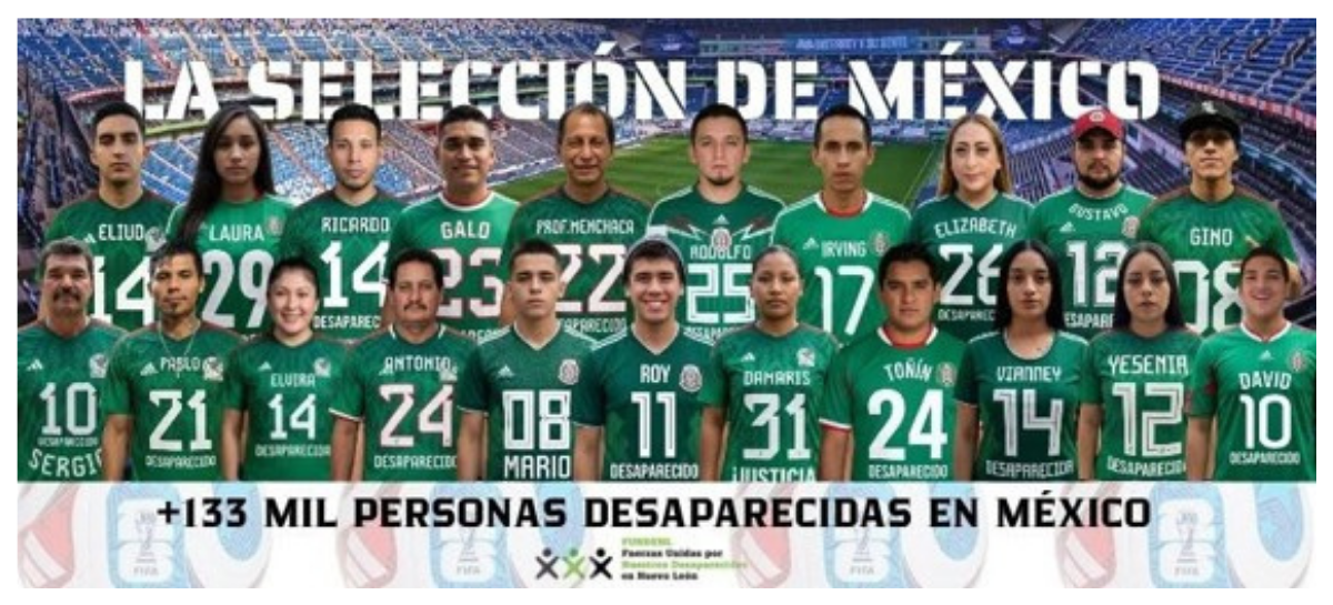 MEXICO: 'The World Cup is an opportunity to raise global awareness of the crisis of enforced disappearances'
